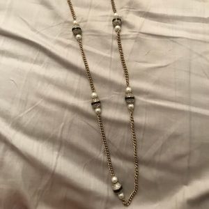 Jcrew long gold necklace